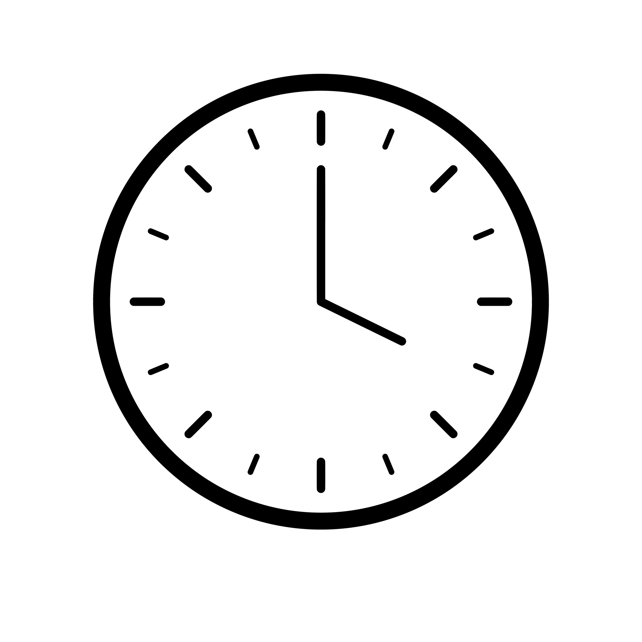 A clock showing the time as 3:15.