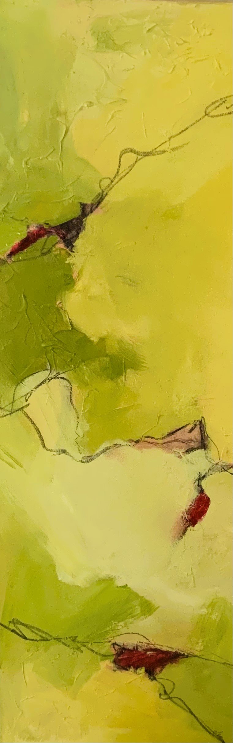 Spring is Coming, Acrylic on canvas, 36hx12w.jpeg