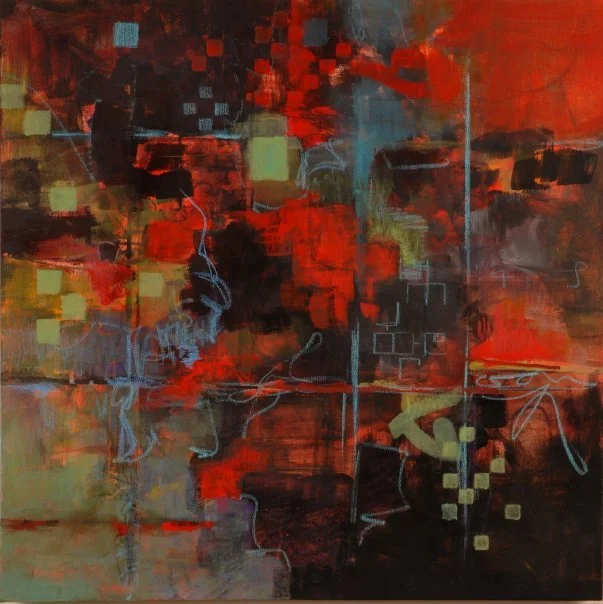 Walking Through the Dark, 24x24, acrylic on canvas.jpg