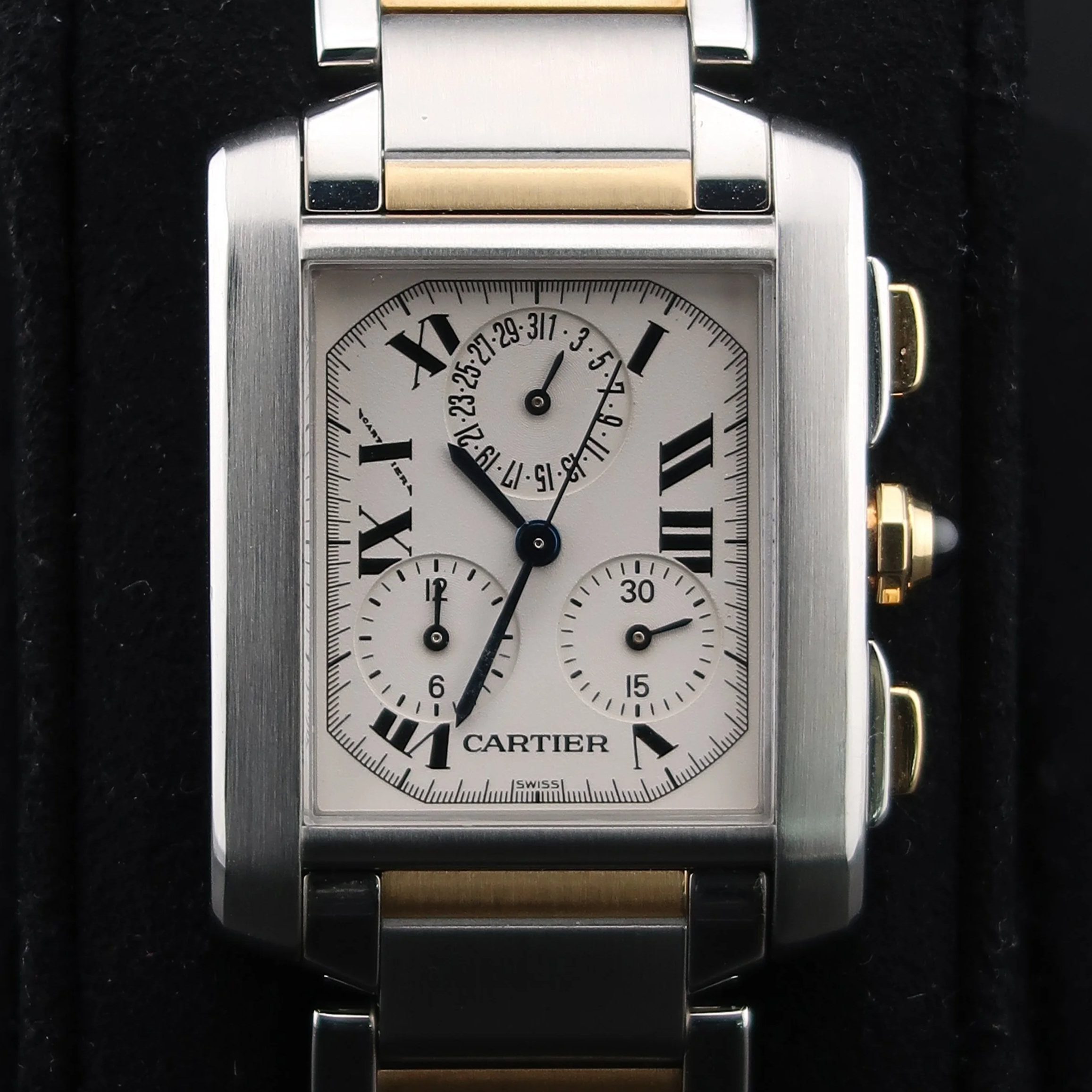 Cartier Tank Française Chronoflex 2303 28mm
