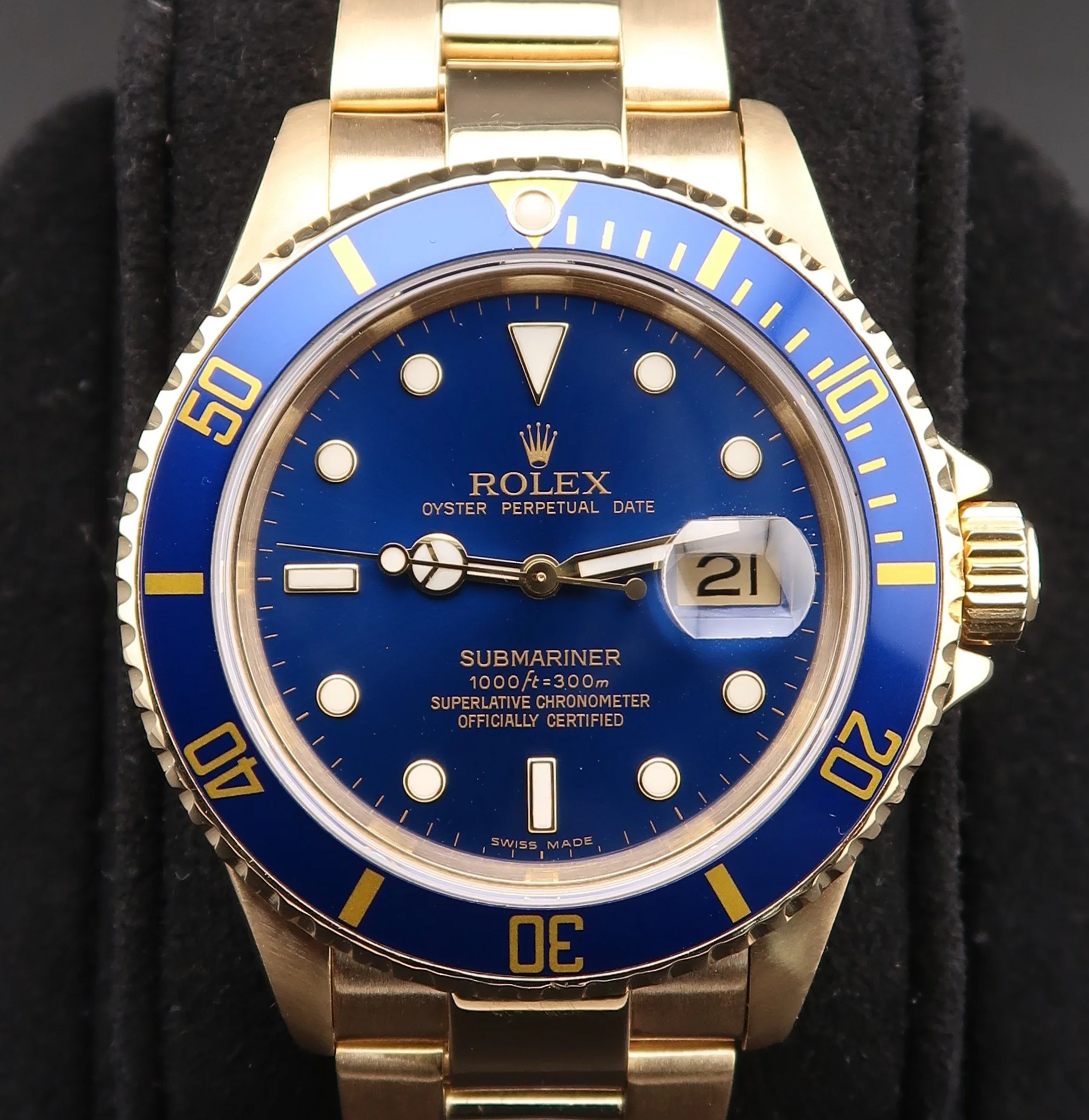 Rolex Yellow Gold Submariner 16618