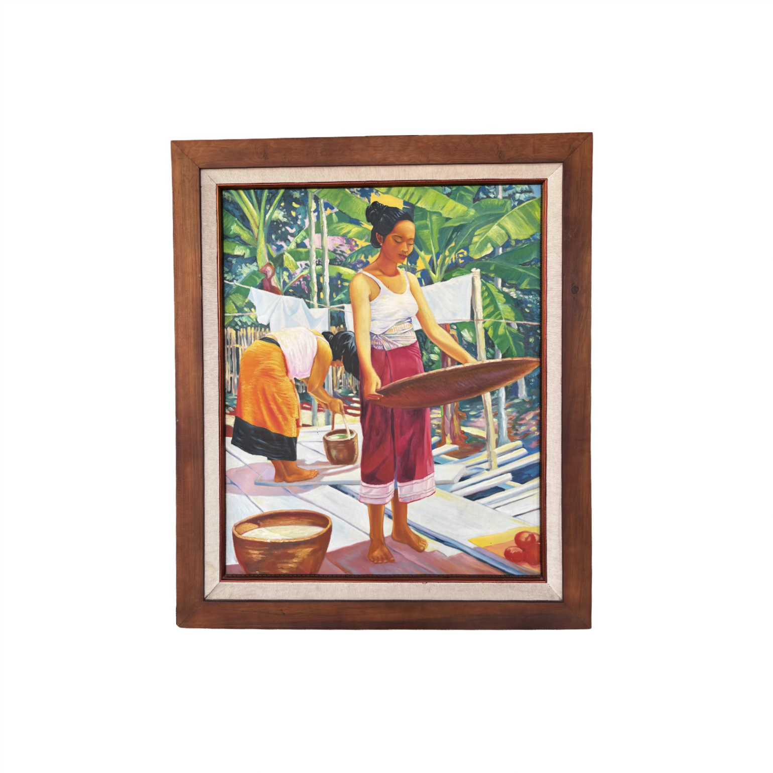 Woman Winnowing Grain<br>by Anoulak