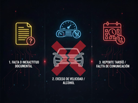 Rechazo de siniestros vehiculares&nbsp;