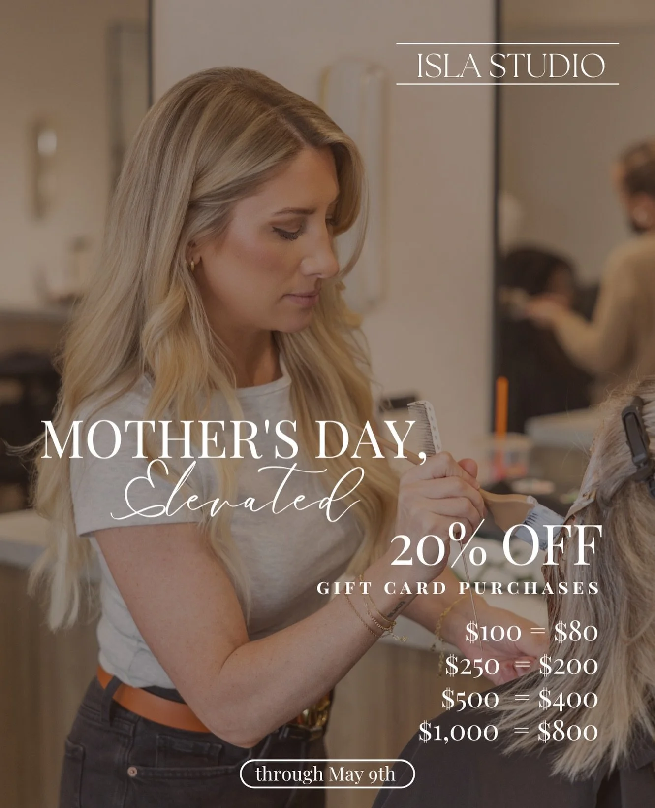 Mother&rsquo;s Day, elevated 🤍⁠
⁠
Give her something she&rsquo;ll actually use (and love).⁠
Our gift cards are 20% off&mdash;because a little luxury goes a long way.⁠
⁠
$100 &rarr; $80⁠
$250 &rarr; $200⁠
$500 &rarr; $400⁠
$1,000 &rarr; $800⁠
⁠
Avail