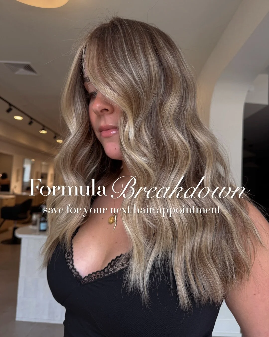 &ldquo;Wait&hellip; who does your color?&rdquo; 👀⁠
⁠
⬇️ save this for your next appointment ⬇️⁠
⁠
Root | Danger Jones 7-0
Ends | Danger Jones 9-0 &amp; 9-32
Treatment | Goldwell Dual Sense- Blonde &amp; highlights conditioning serum 
⁠
⁠
Cut + color