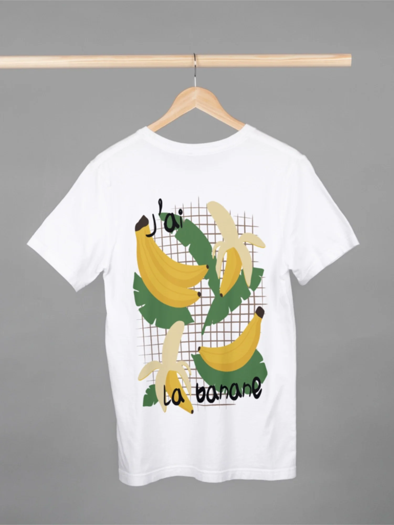 tshirt-banane-fruits-fleurs-unisexe-taille-unique.webp