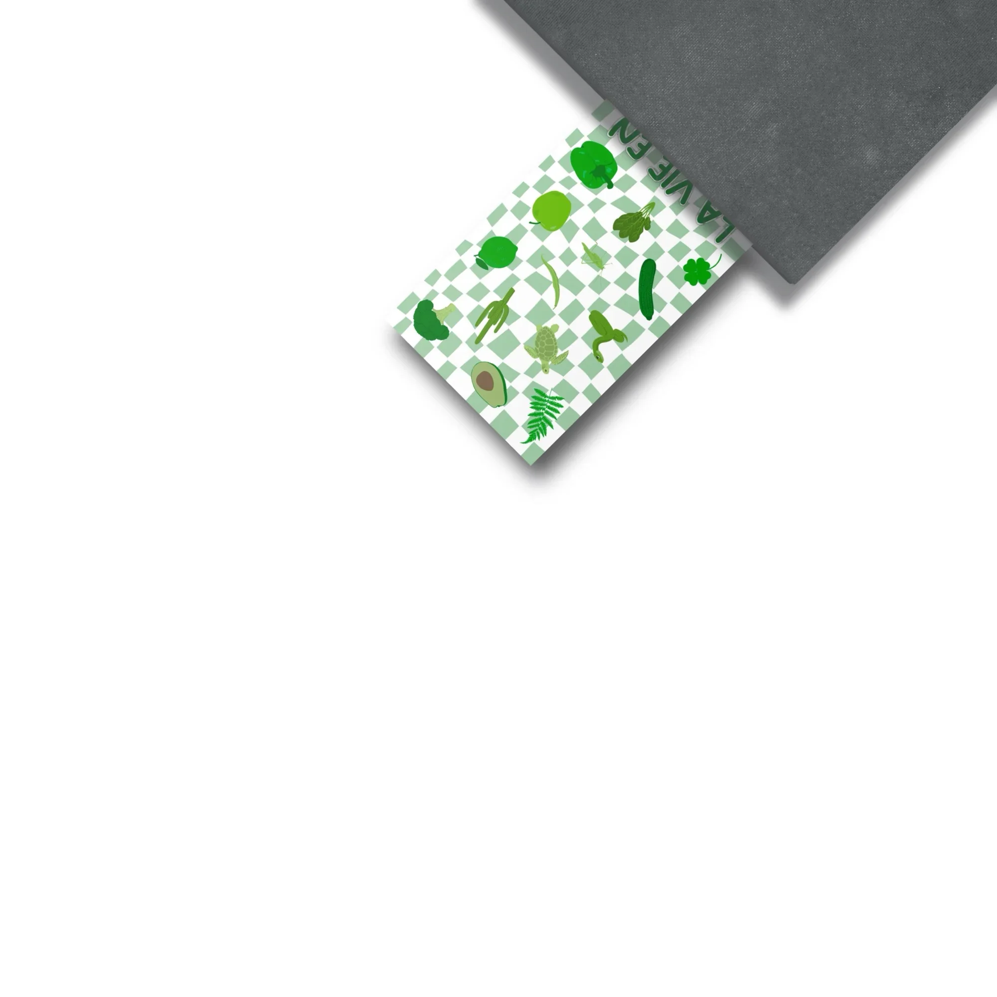 Marque-page "La vie en vert", livre, imprimé recto sur papier 350g