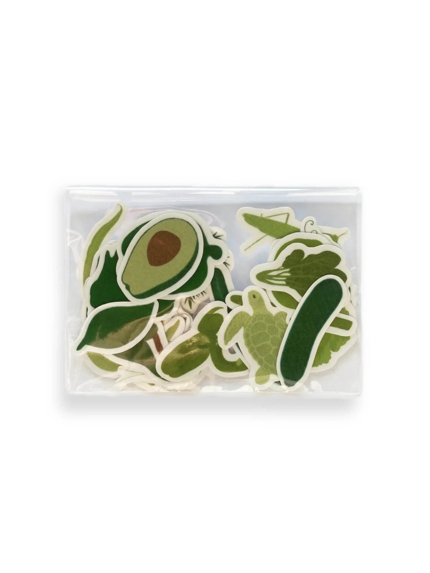 Pack stickers "La vie en vert", symboles verts, stickers waterproof