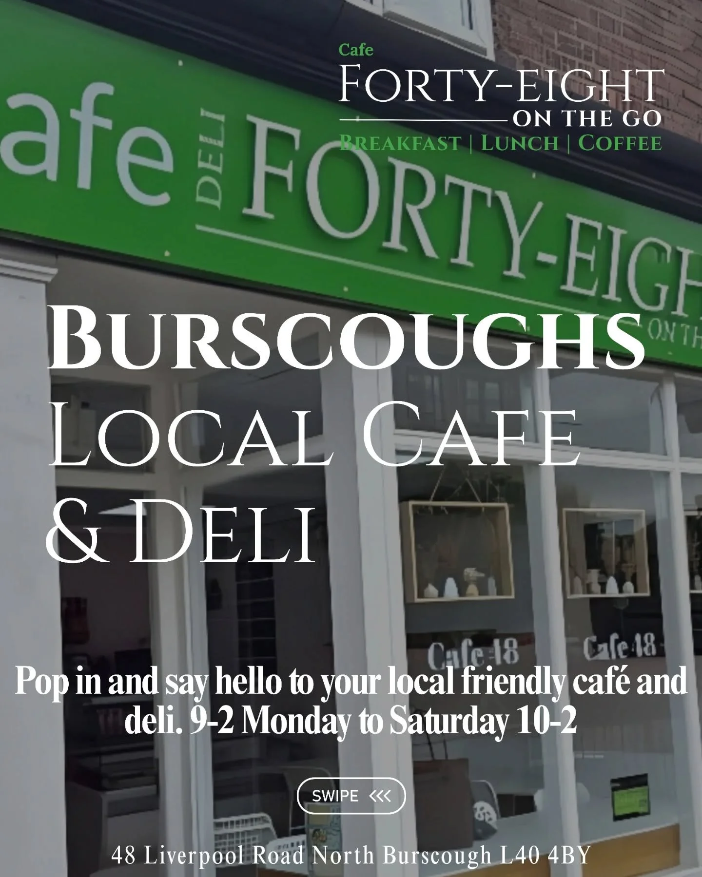 ☕🌯 Burscough&rsquo;s friendly spot for breakfast, lunch &amp; fresh coffee.

Pop in, say hello, and enjoy our wide section of on the go food from English breakfasts to toasted paninis, chicken wraps, rice boxes and pasta salads, all freshly prepared