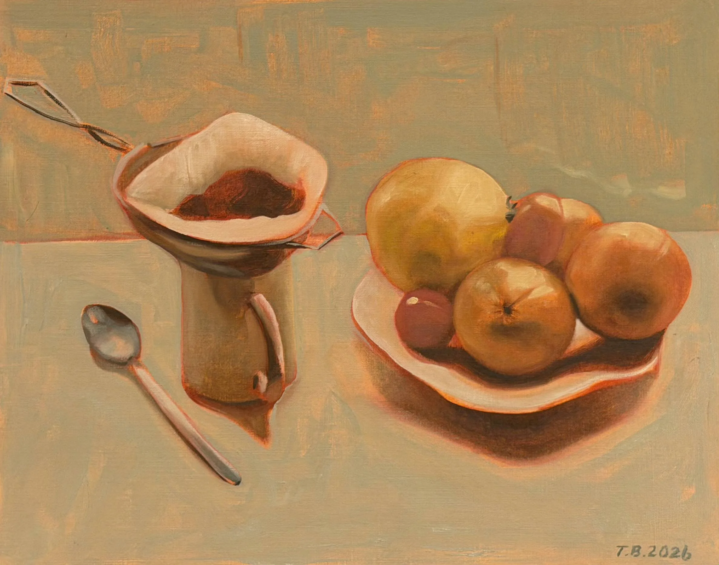Still Life with Coffee, Spoon and Fruits.jpg