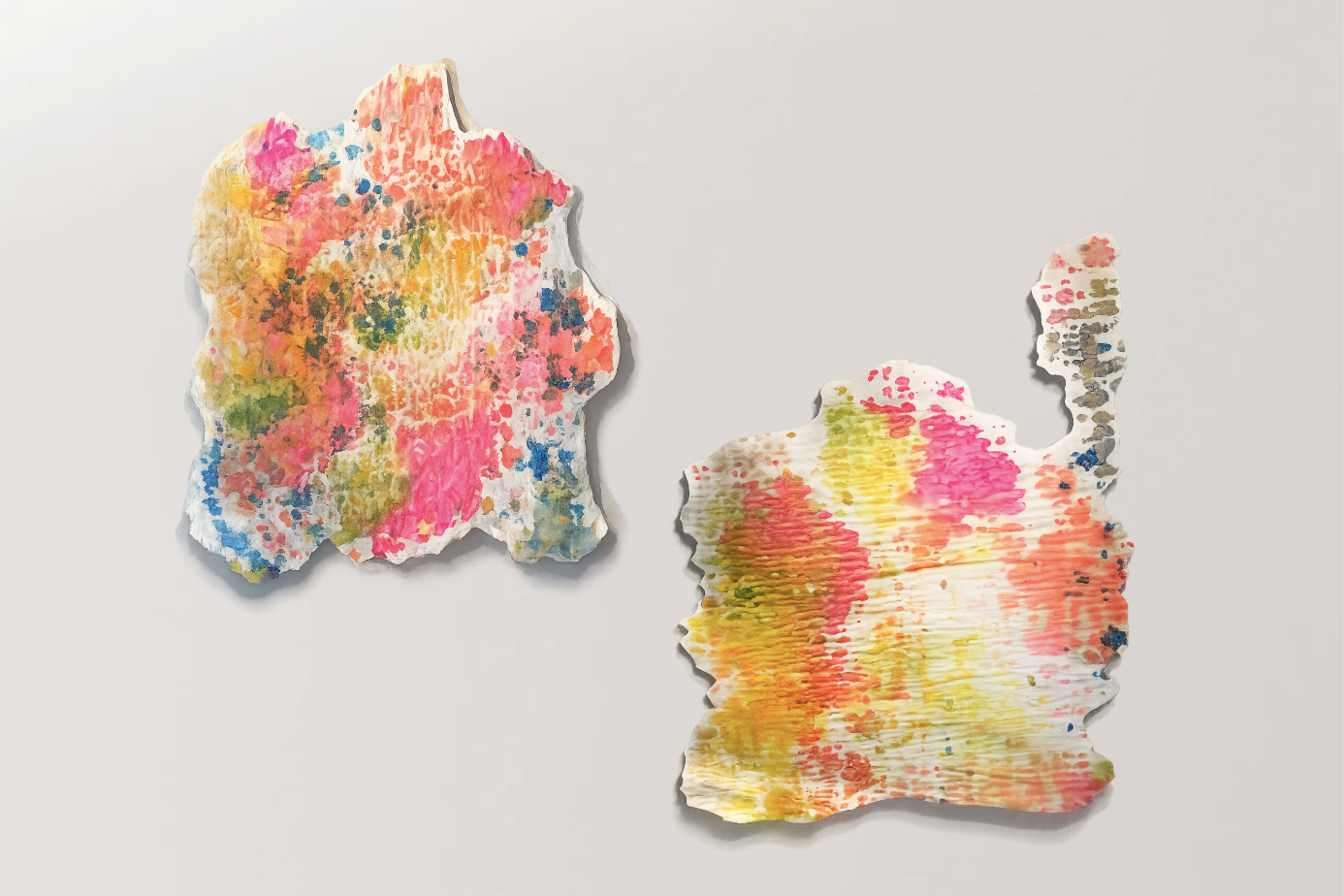  Destination:  Islands of Thought and Being.
   Artwork:  Samantha Jones.  Archipelagations,  2025.  Paper, ink, straight pins, 48 × 48 inches each.