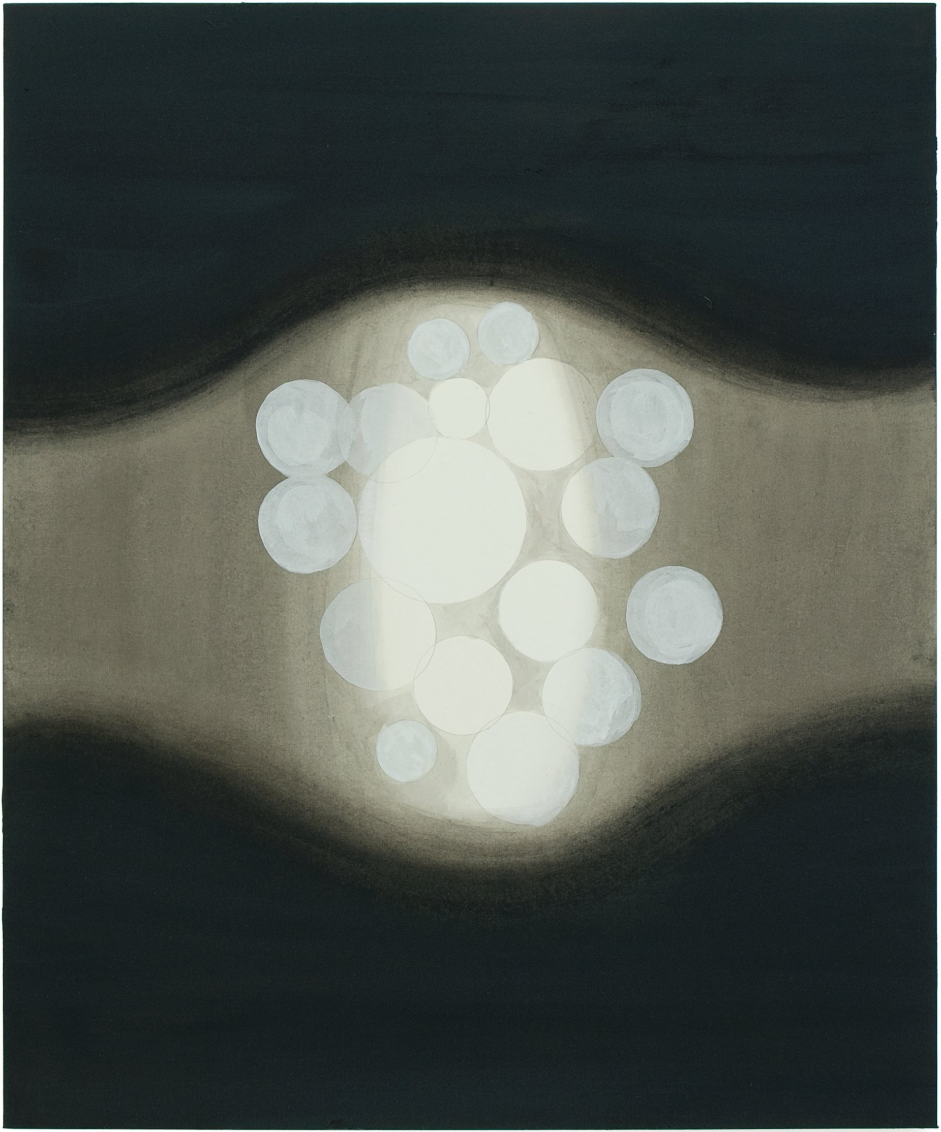 Galaxy Around Us, 2010
pigment, old ink, and acrylic on paper, 29 × 24 in