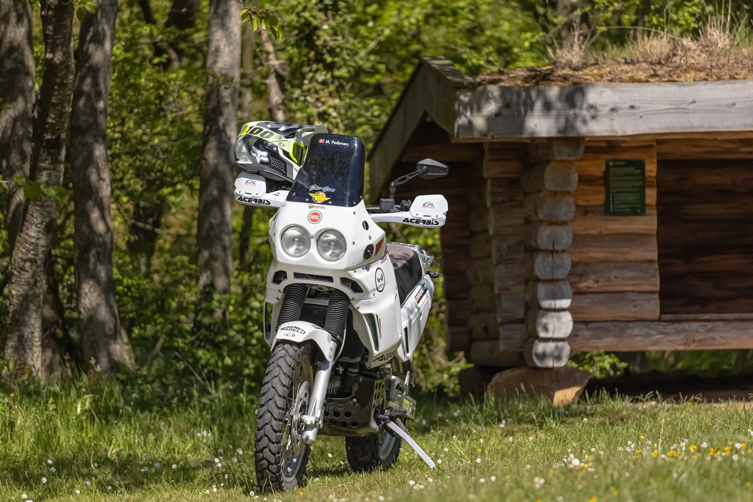 Cagiva Elefant at a shelter site