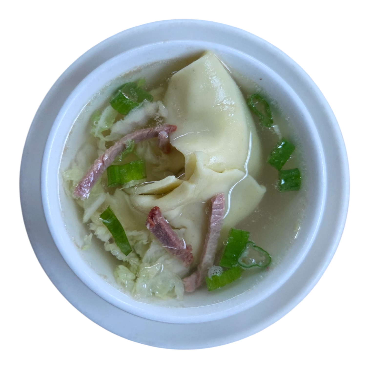 Wonton soup, come with fried noodle
