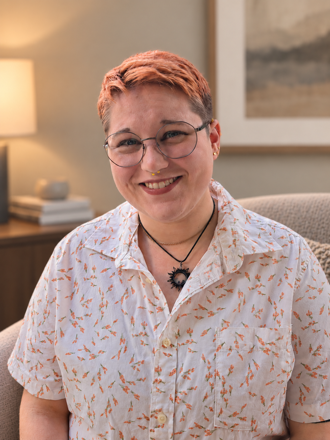 Portrait of Cassie Aguglia, Licensed Associate Professional Counselor providing therapy for children, teens, and adults at Generations Counseling in Seven Fields, PA.