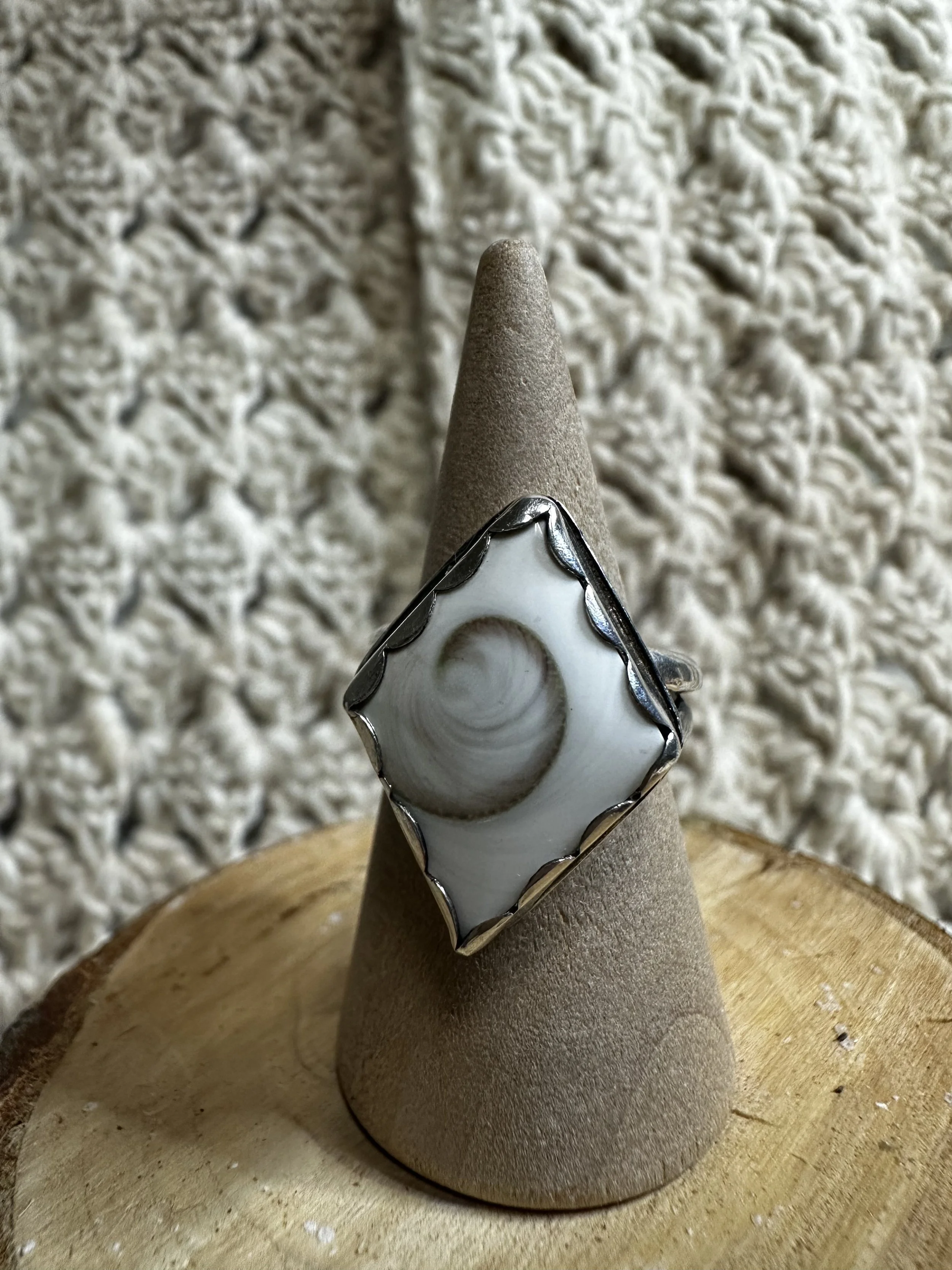 Operculum Shell Ring - Size 5.5