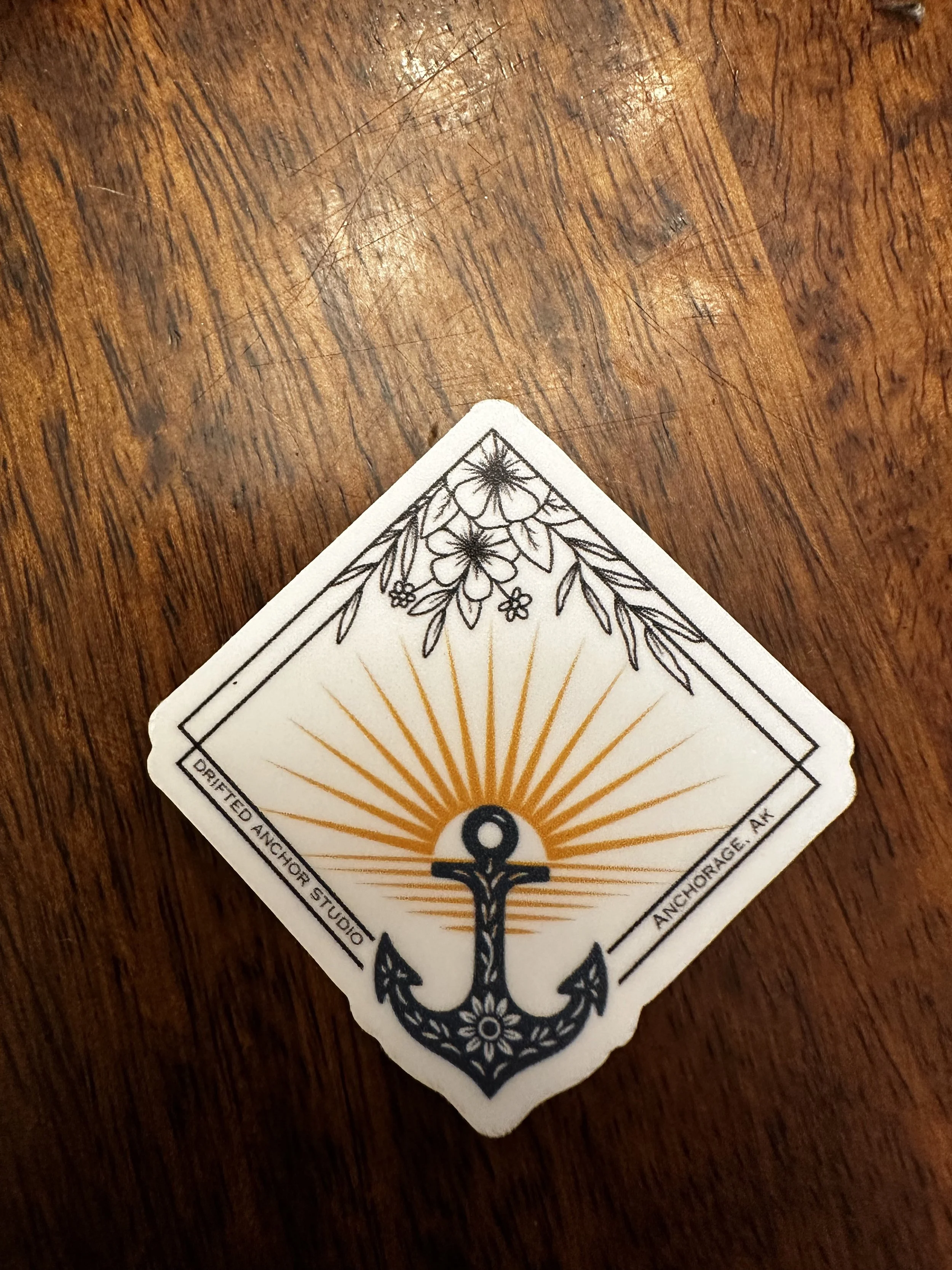 Sticker - Anchor and Sunrays