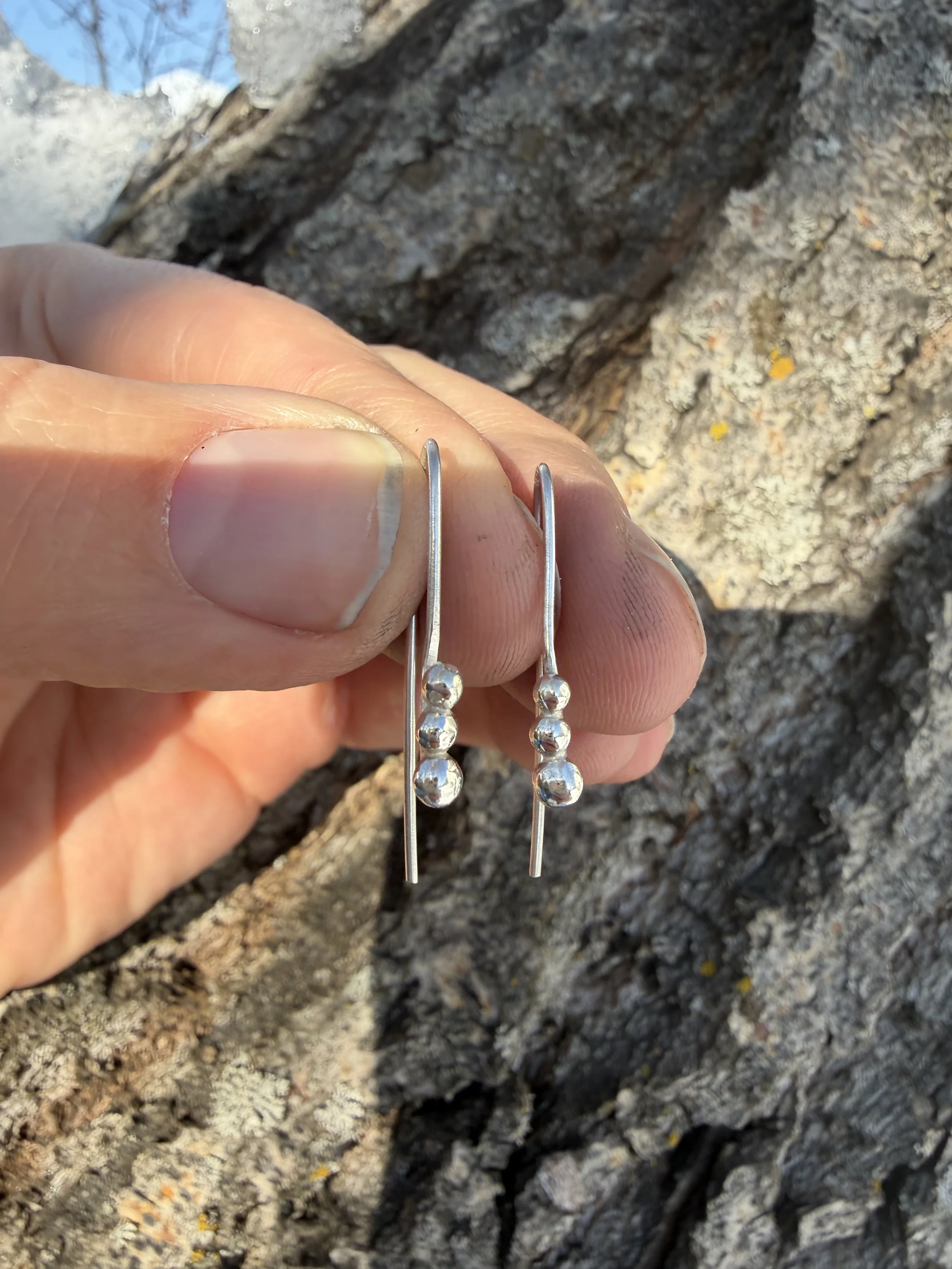 Triple Dot Earrings