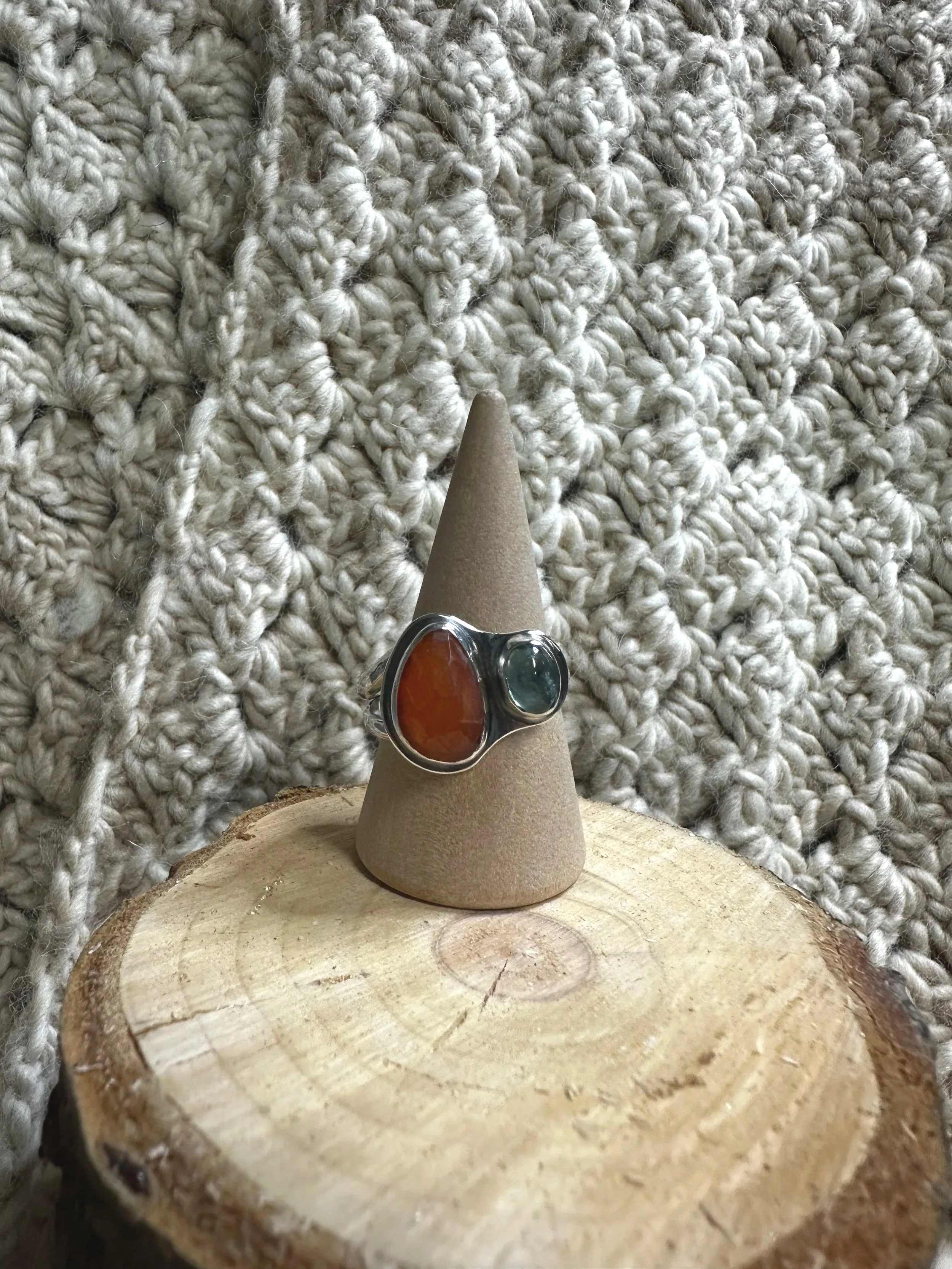 Carnelian and Pariaba Kyanite