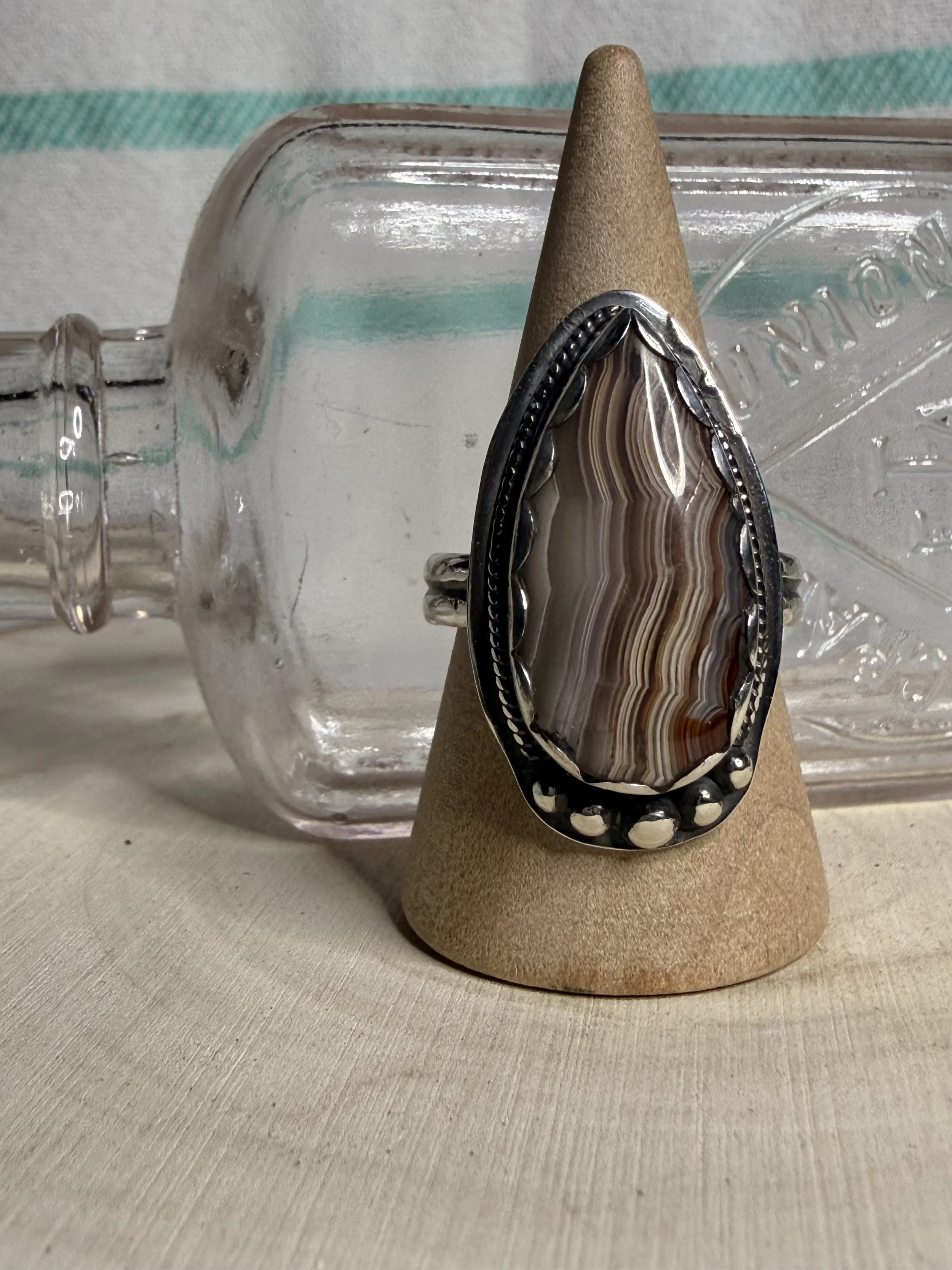 Laguna Lace Agate Ring