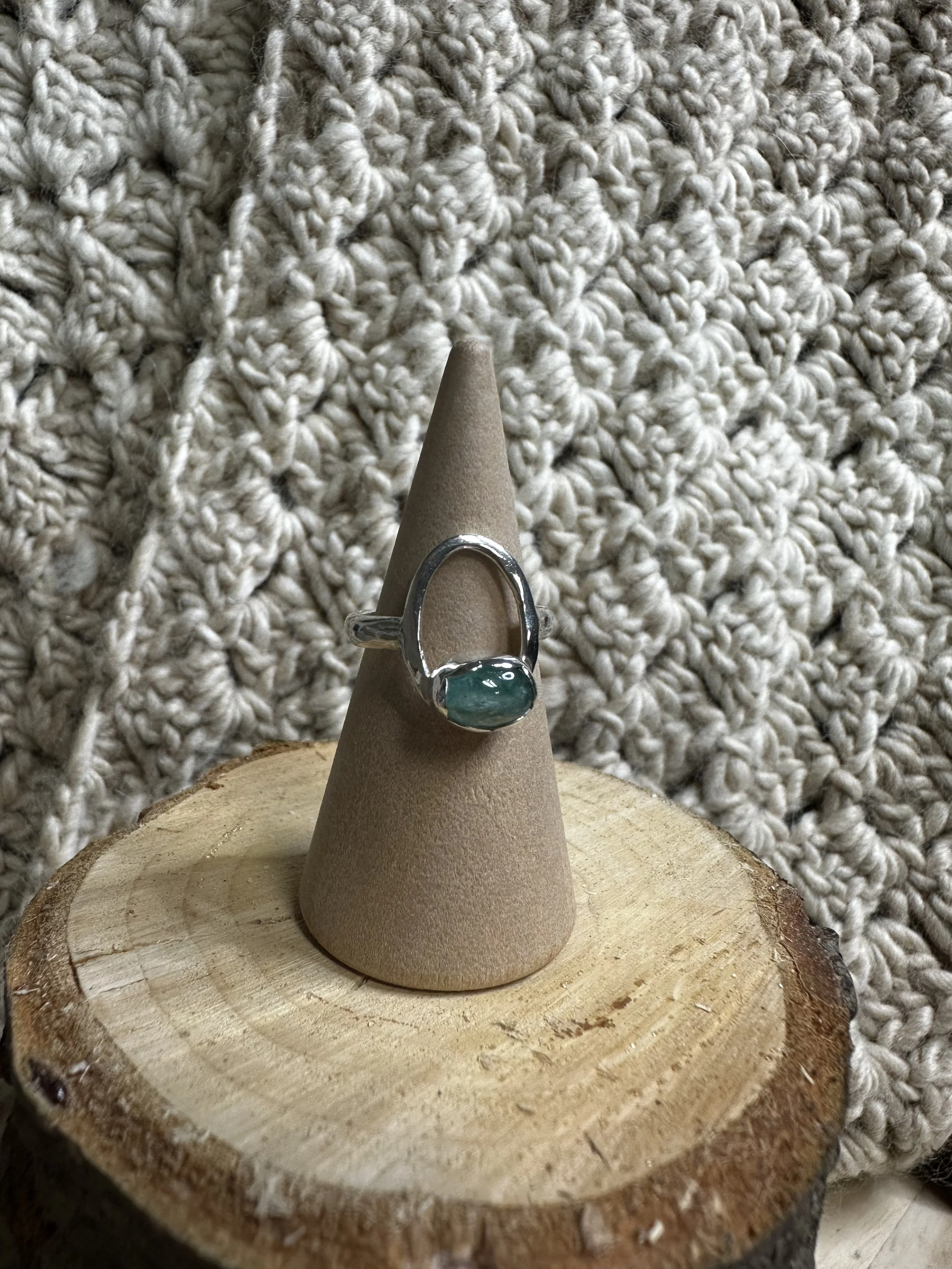 Grandidierite Oval Ring - Size 3.75