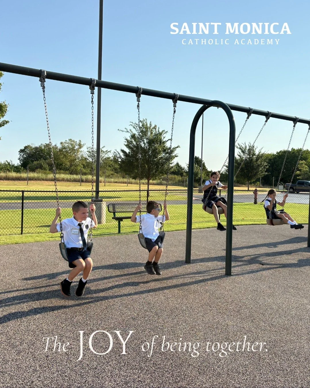 School is a place where children learn alongside one another. They learn to listen, share, encourage one another, take turns, and work together. In the classroom and on the playground, community is being formed.