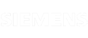 SIEMENS logo in white text on a black background