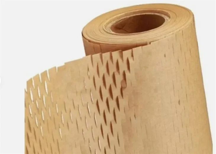 Honeycomb paper protective packaging material for sustainable wrapping