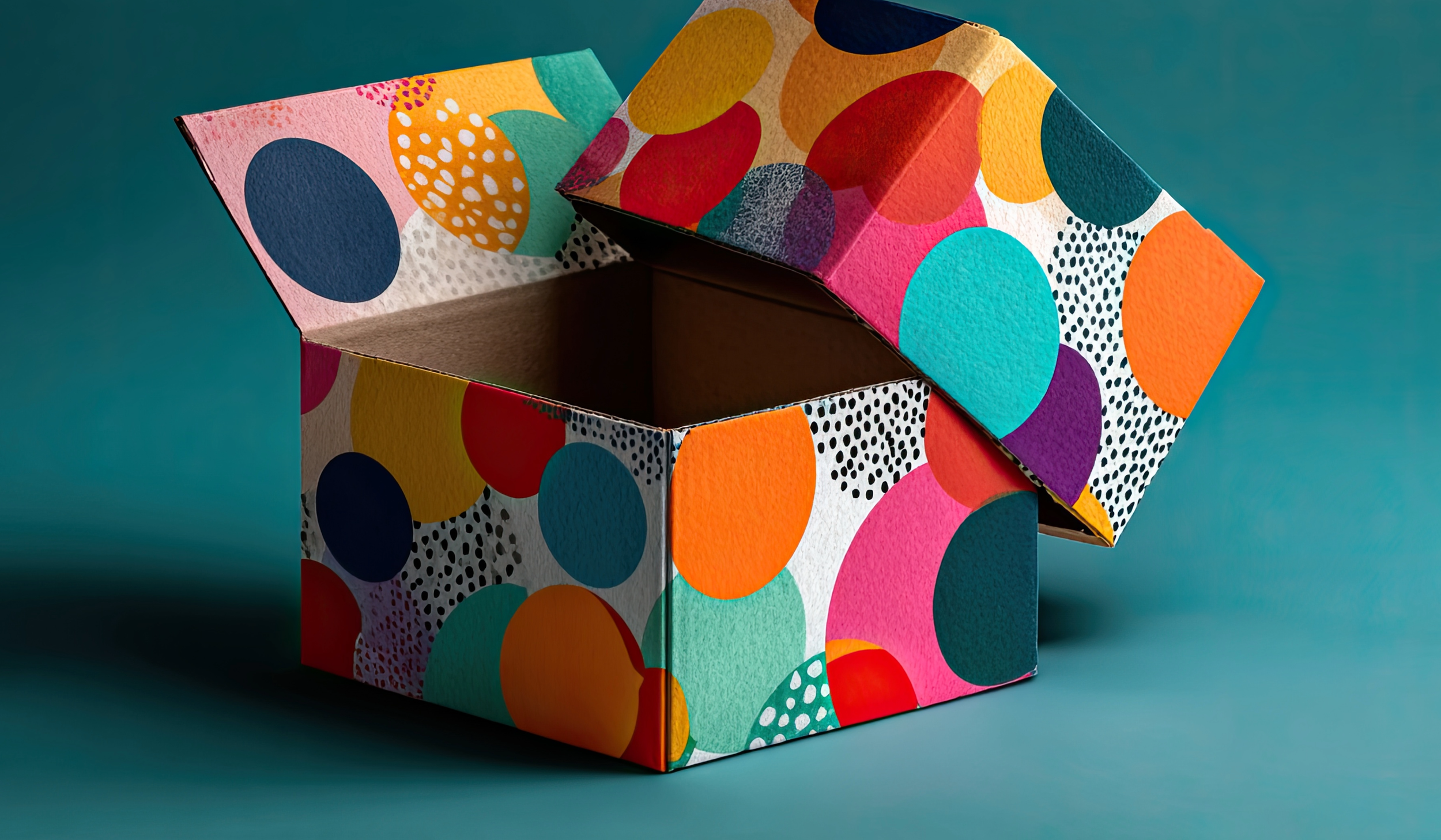 Bespoke packaging cardboard box with four colour printing