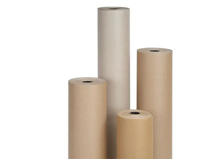 Natural kraft paper rolls for premium eco-friendly packaging