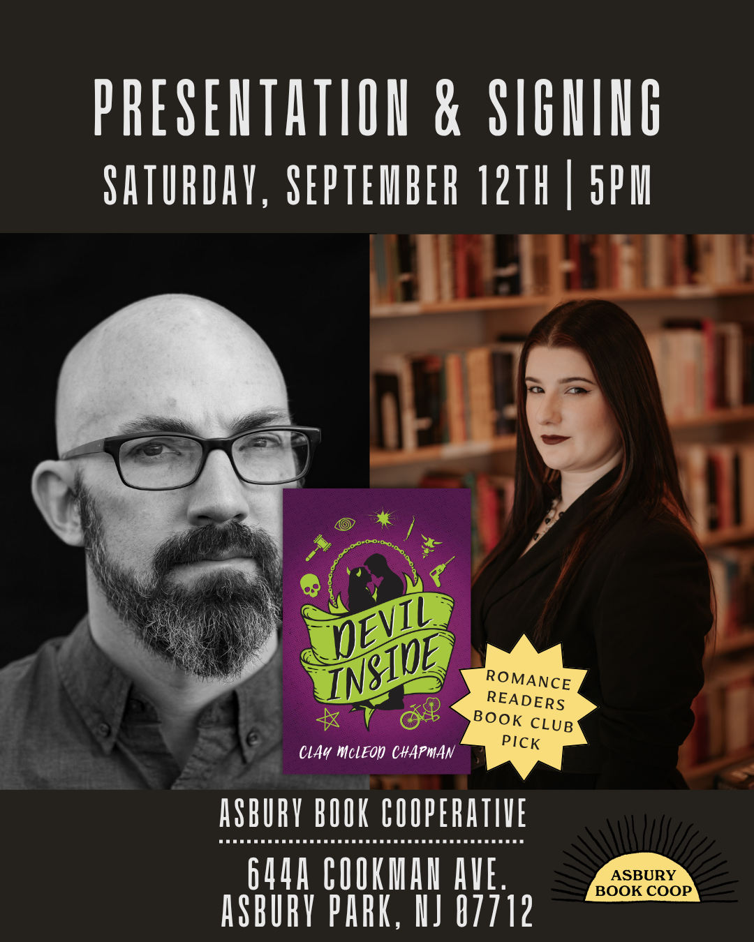 Author Event: Devil Inside by Clay Mcleod Chapman