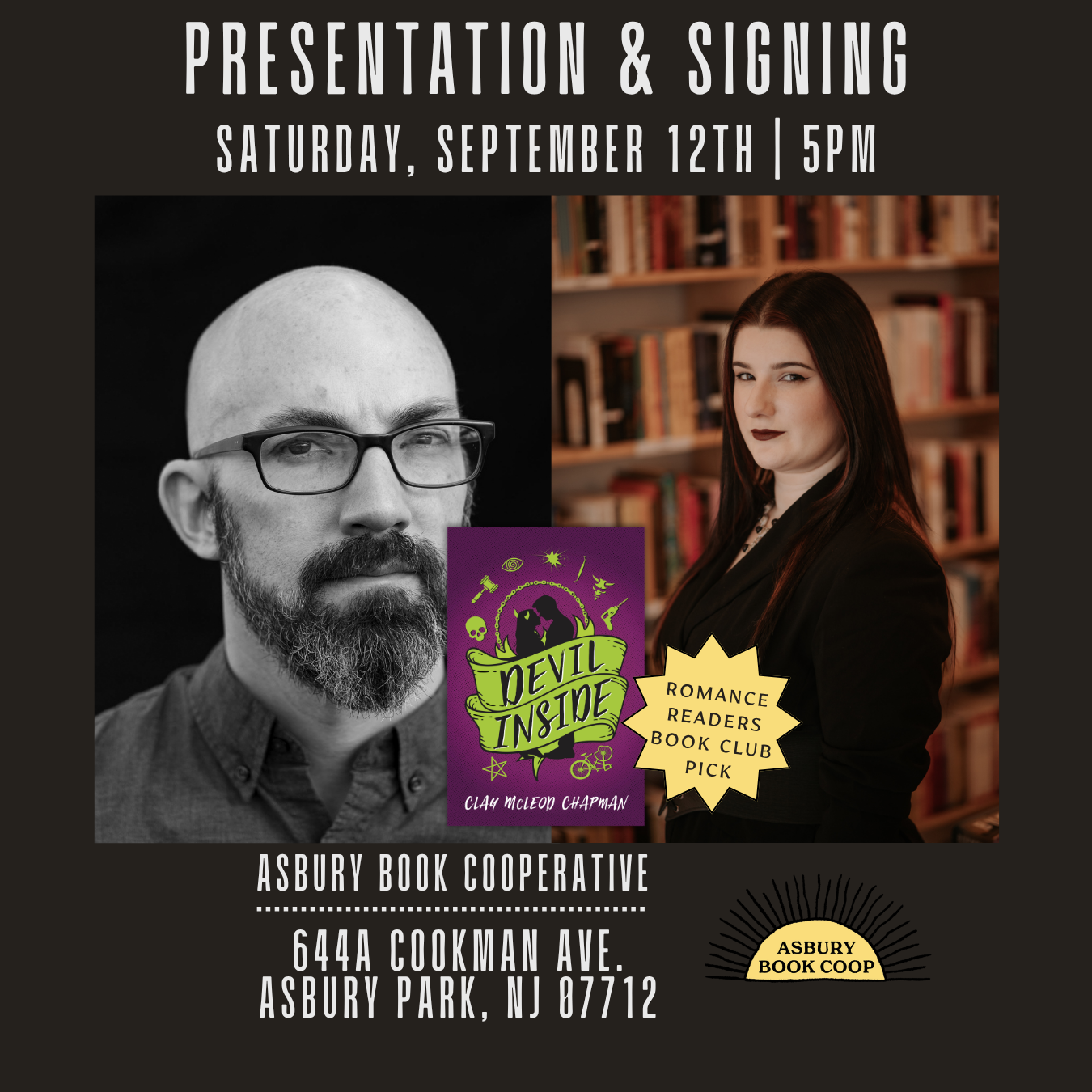 Author Event: Devil Inside by Clay Mcleod Chapman