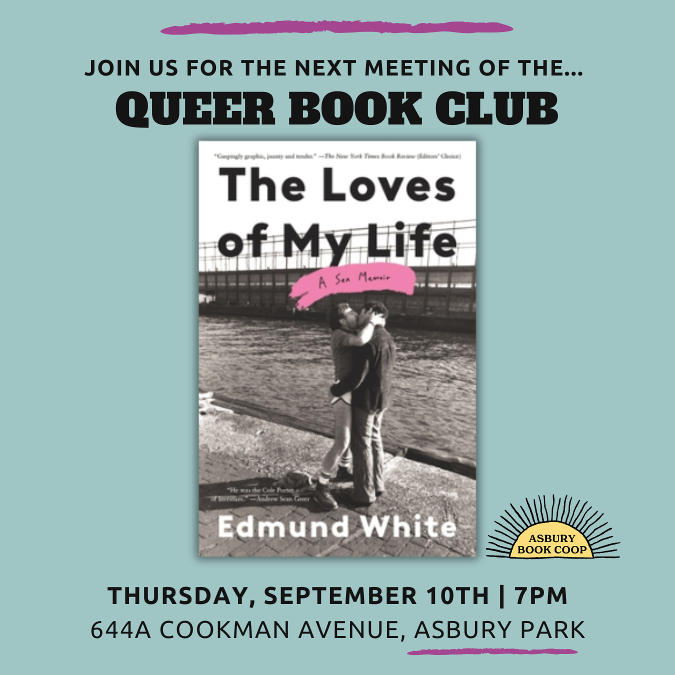 Queer Book Club: The Loves of My Life: A Sex Memoir by Edmund White