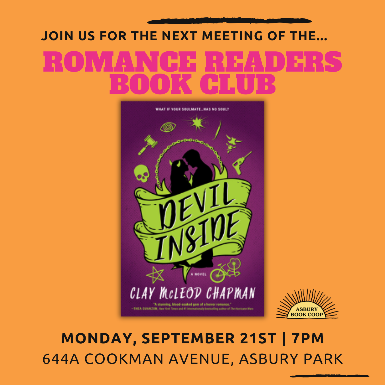 Romance Book Club: Devil Inside by Clay McLeod Chapman