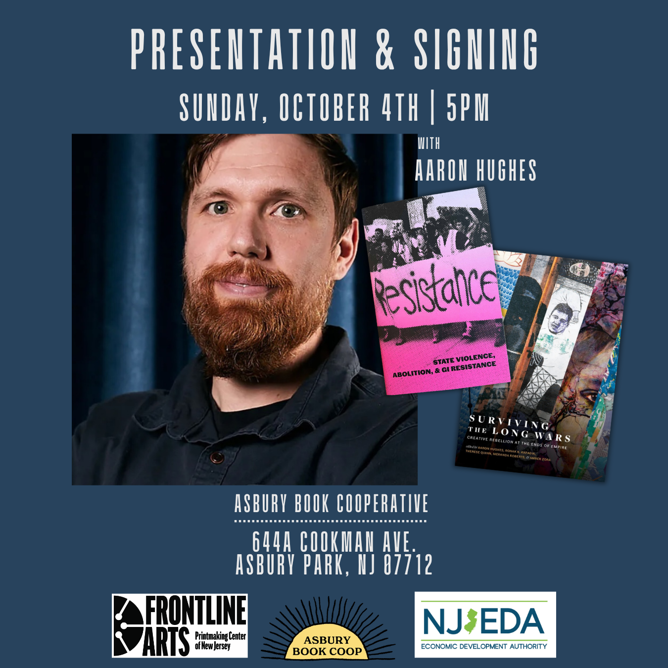Author Event: Creative Resistance: a conversation with editor, Aaron Hughes