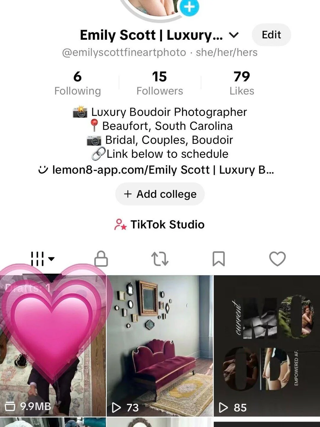 Hey beautiful people!! I've created a Tiktok account!! Follow me along on my journey and see the ins and outs of my life and studio!!!