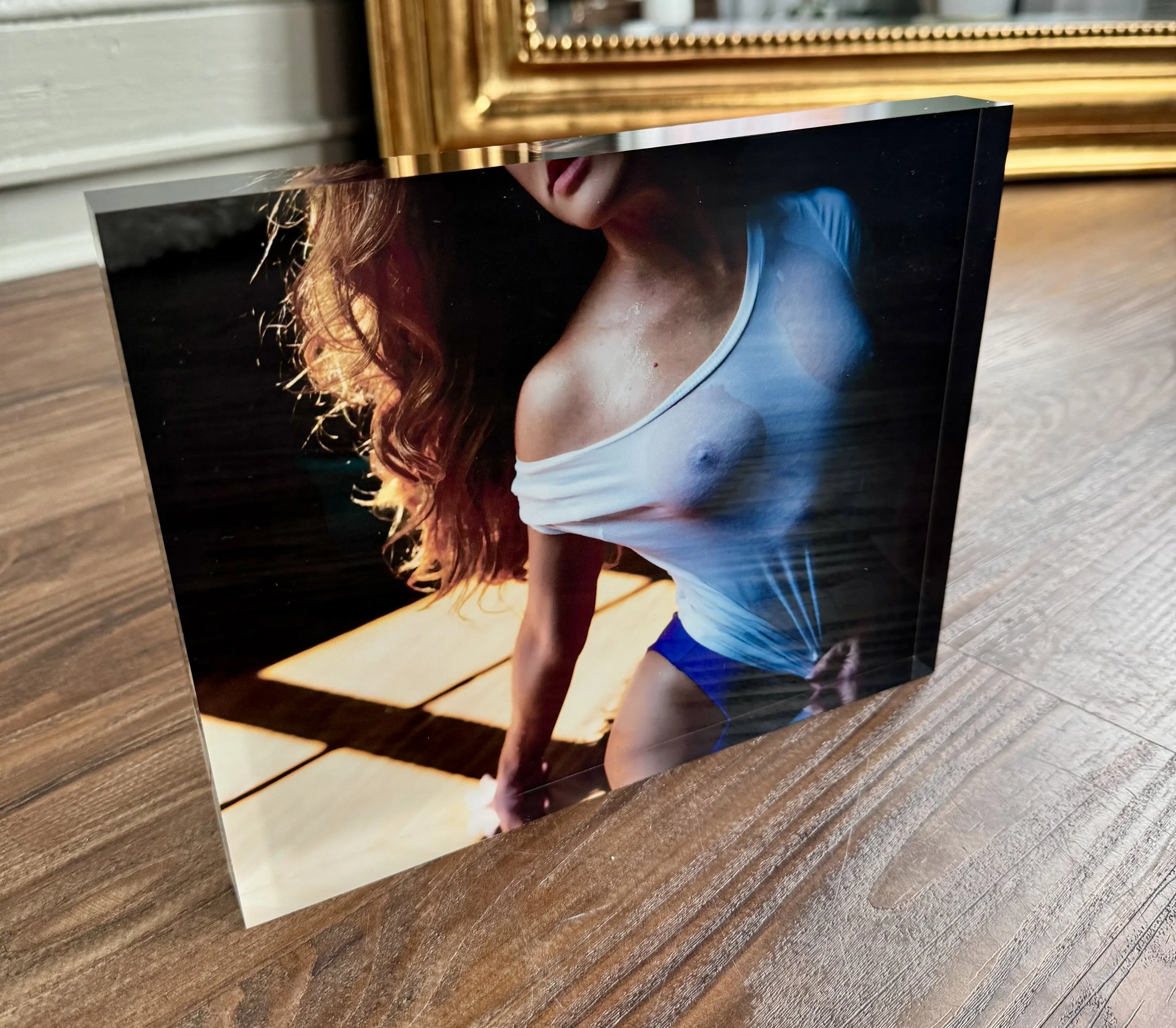 Fine Art Acrylic Block Print | Boudoir by Emily