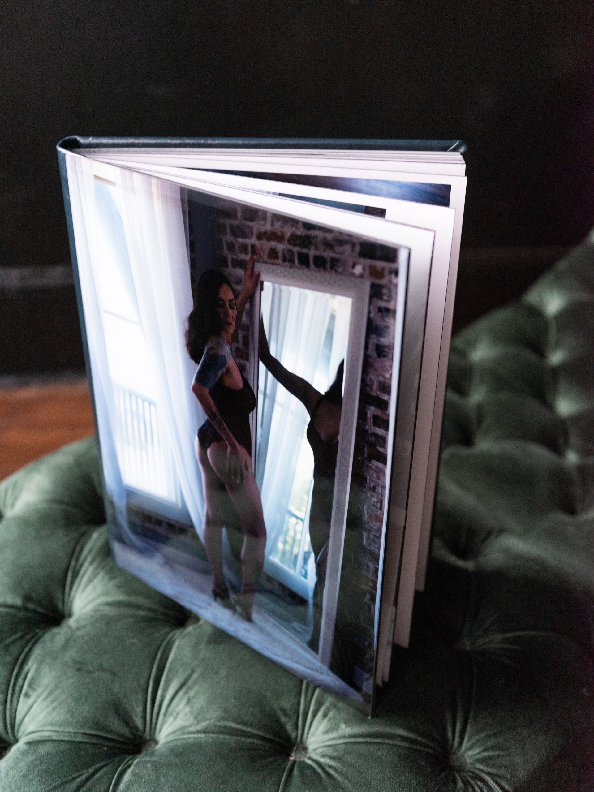 Boudoir Heirloom Album Standing | Boudoir by Emily
