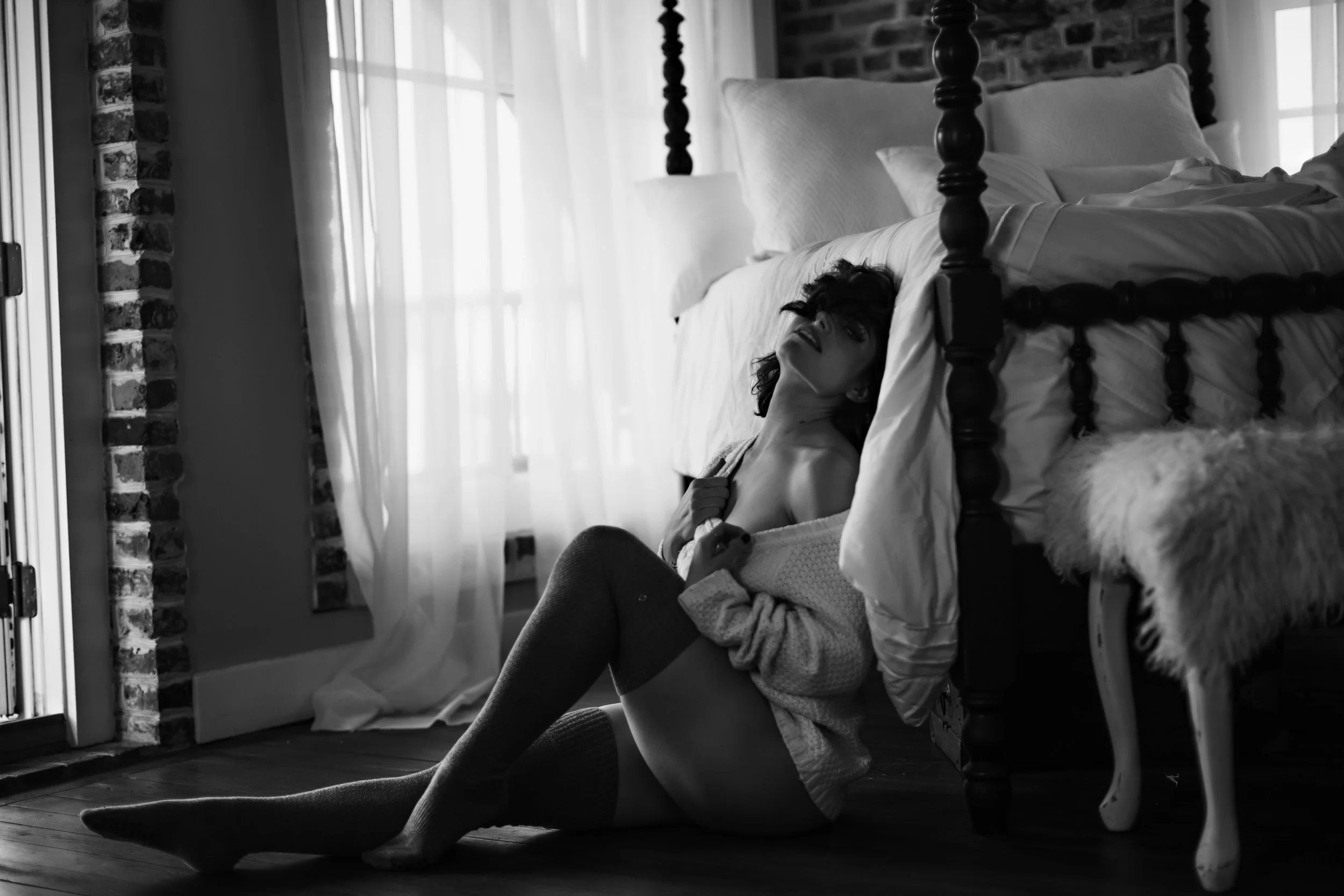 Fine art boudoir photography session for women South Carolina