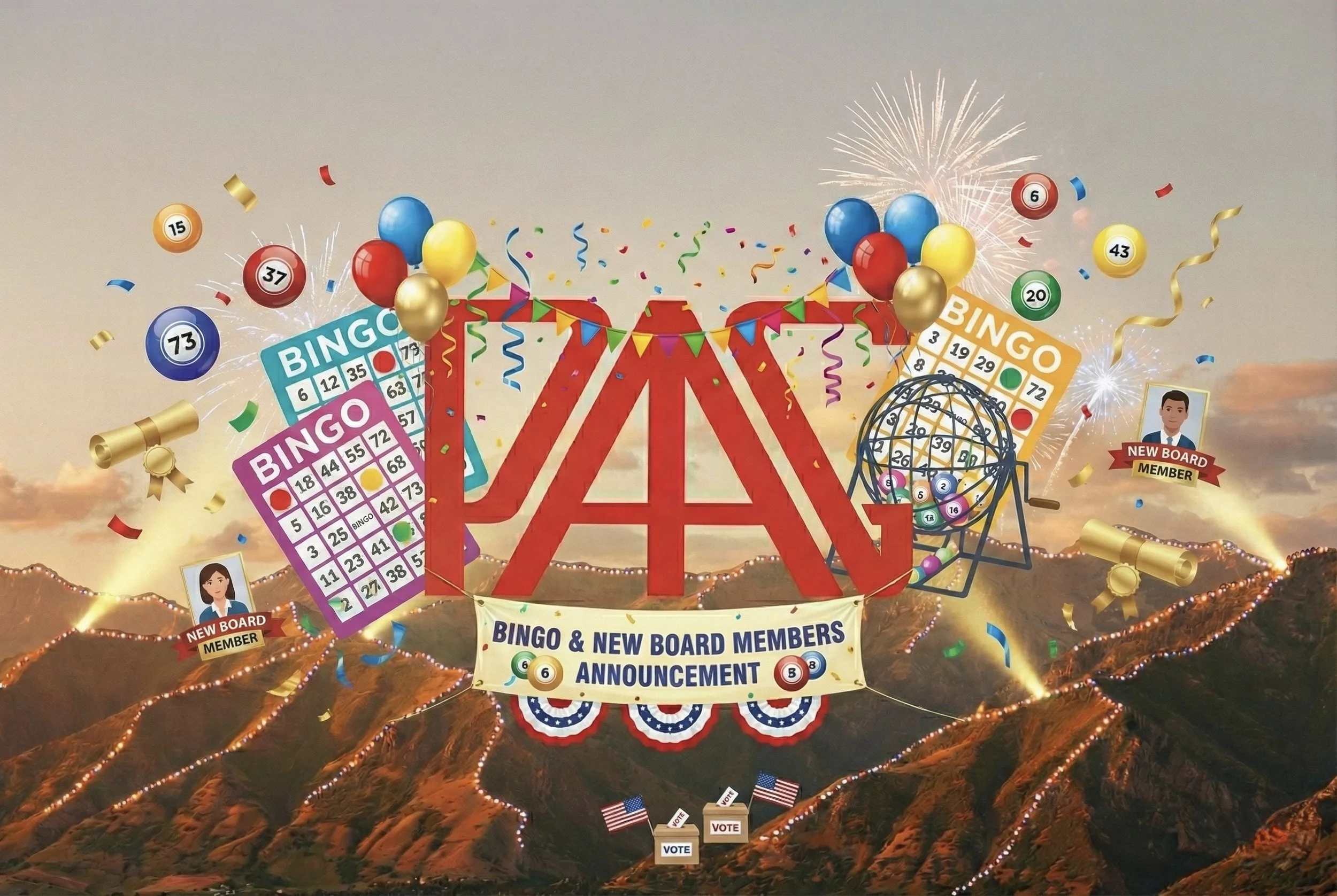 Bingo & Announcement of New Board Members