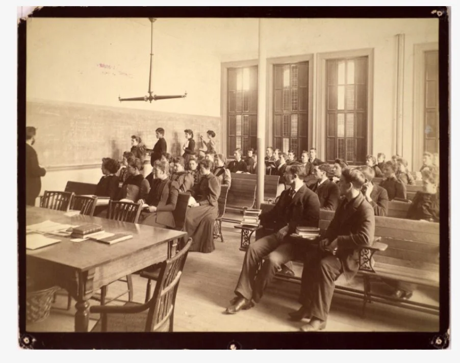 Students the Michigan State Normal School in 1892