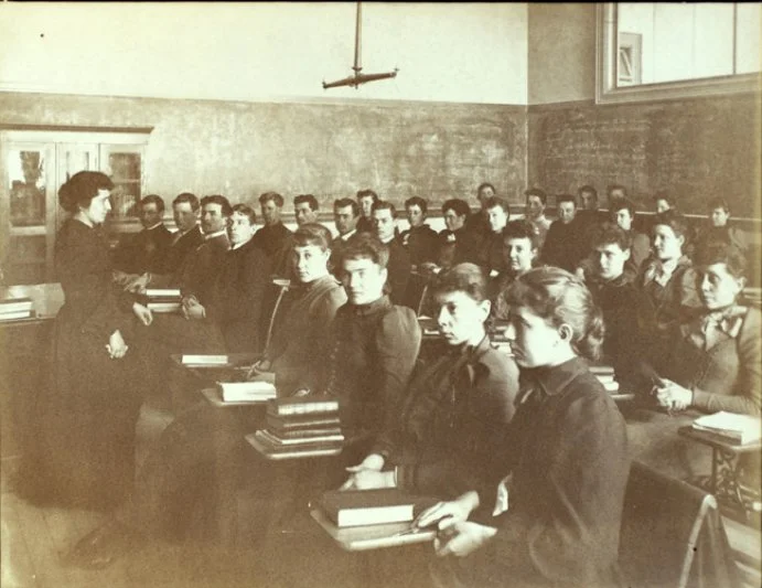 Students the Michigan State Normal School in 1892