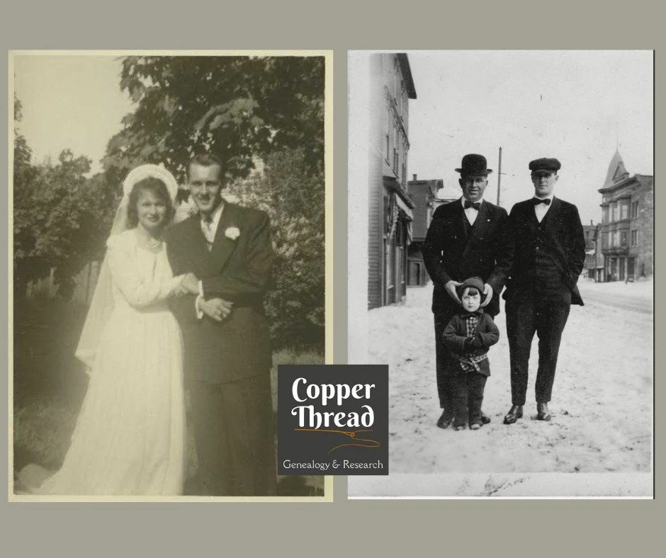 Wouldn&rsquo;t it be incredible to find your grandparents&rsquo; wedding photo, or a snapshot of your great-grandfather as a boy?

Copper Thread Genealogy creates family trees, written storytelling narratives, interactive online trees, and display-re