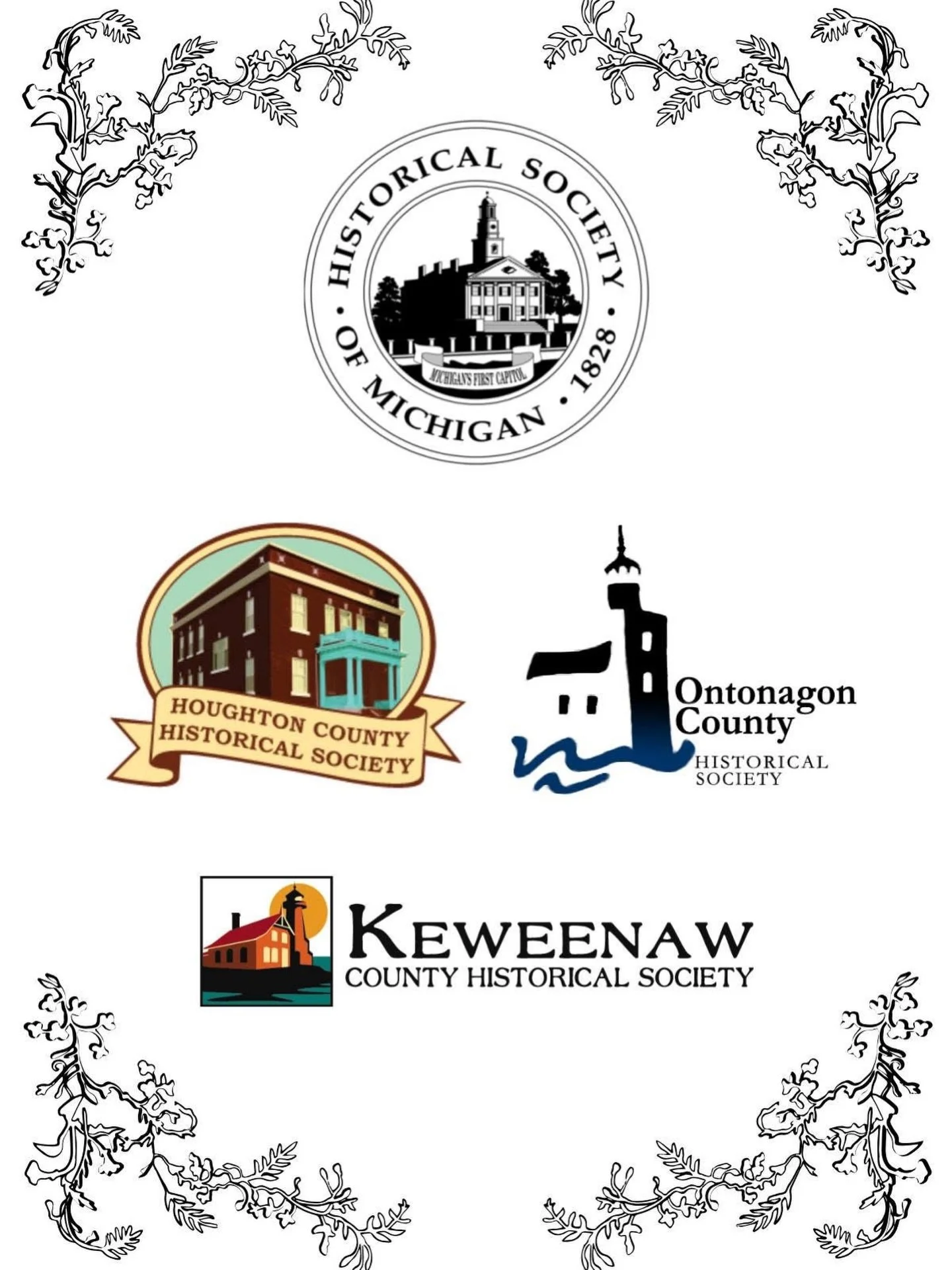 Copper Thread Genealogy &amp; Research is a proud member of the Historical Society of Michigan (@hsmichigan), Houghton County Historical Society (@houghtonhistory), Ontonagon County Historical Society (@ontonagonmuseum), and Keweenaw County Historica