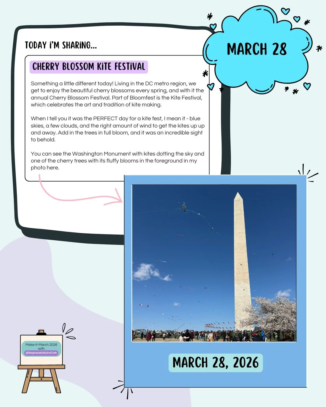 Day 28: Cherry Blossom Kite Festival

If you've not seen people who actually know how to fly a kite well flying kites, then you are missing out! It is both an art and a science, and there were hundreds out on the National Mall for the Cherry Blossom 