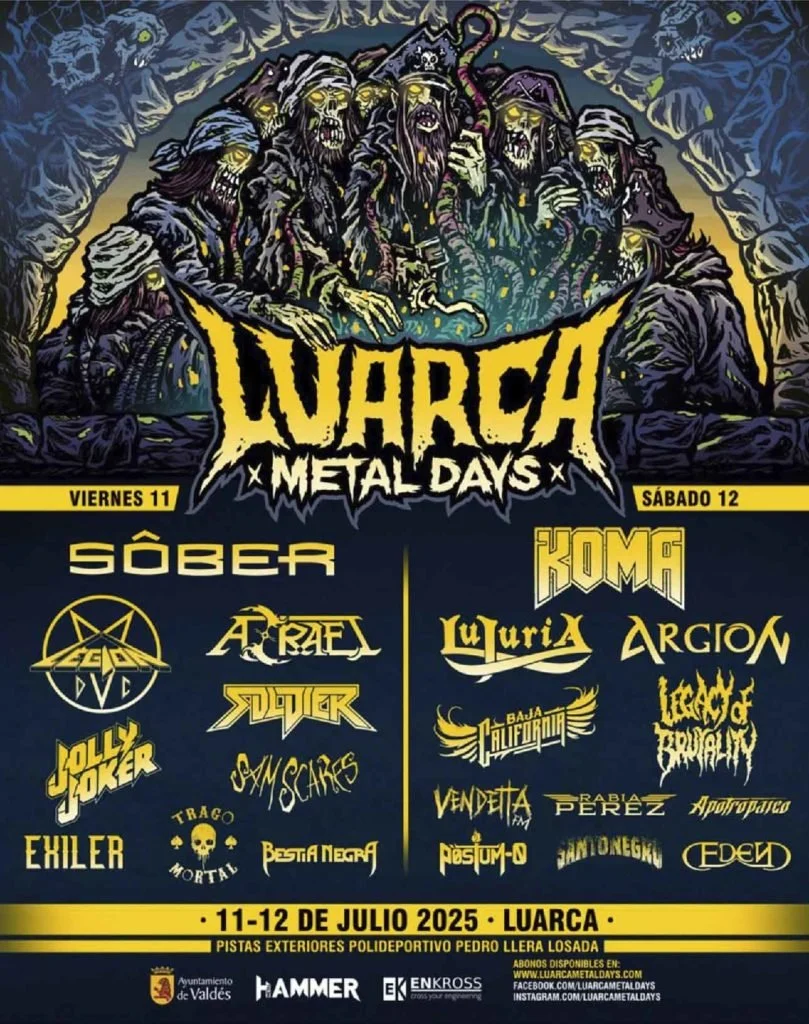 Luarca Metal Days is an annual metal music festival held in Luarca, Asturias, Spain. It features national bands and is known for its intimate, natural setting near the sea, with a focus on a single stage to avoid missing any performances. The festiva
