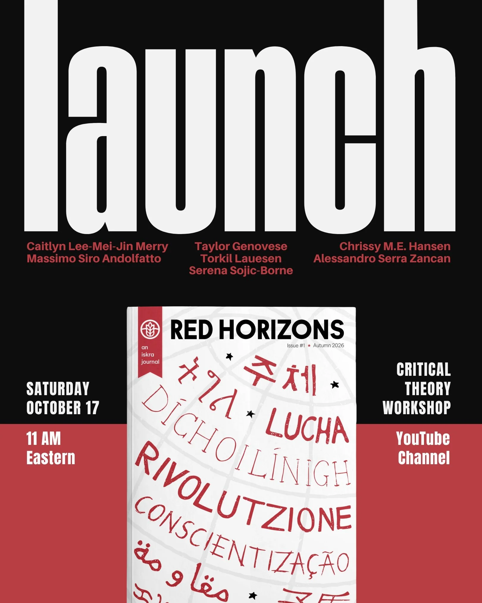 Red Horizons #1 Launch Event - Online Seminar