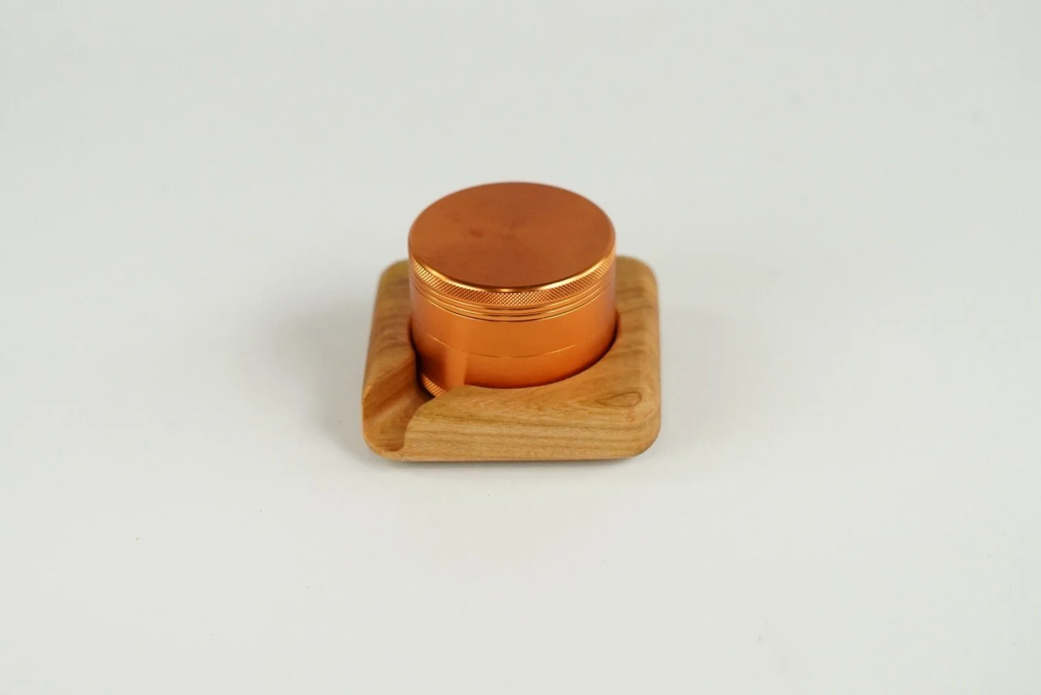 Cherry Wood Grinder Base & Herb Dispensing Tray