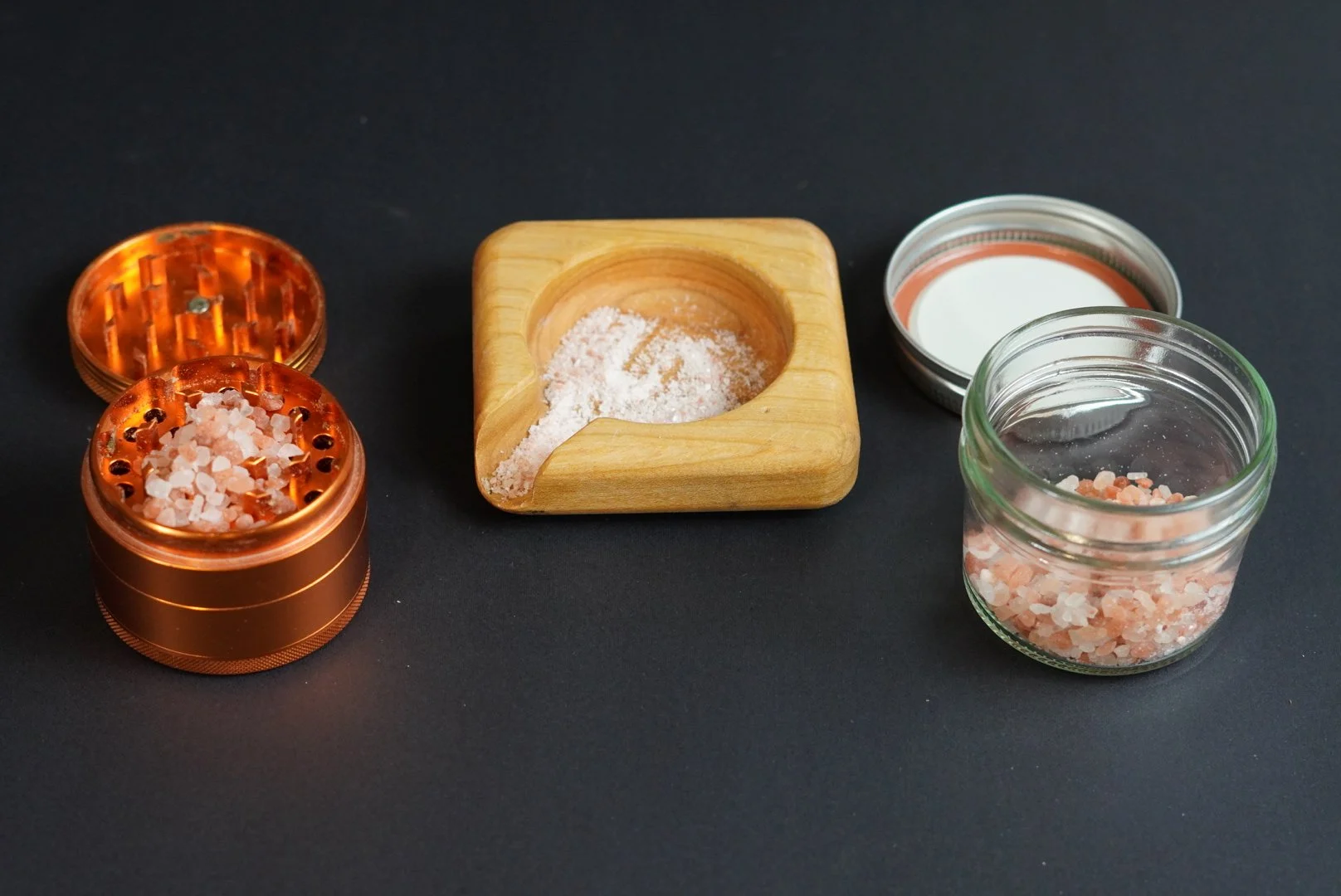 Cherry Wood Grinder Base & Herb Dispensing Tray