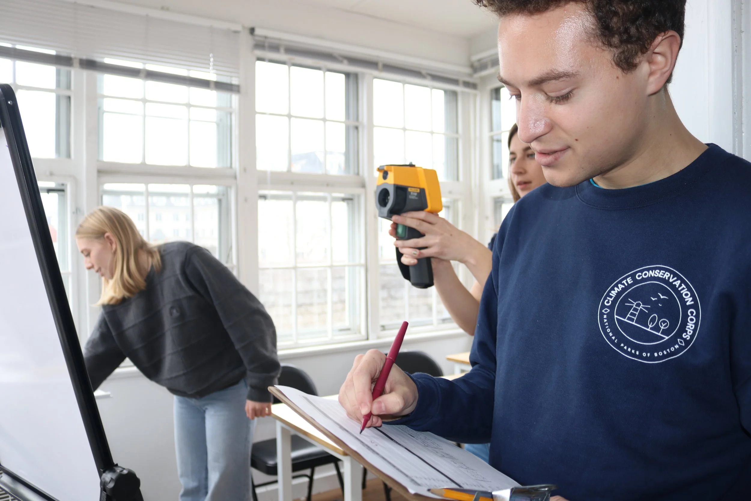 Assessing window insulation and building energy efficiency.